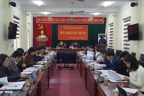 Hội nghị Ban Chấp hành Đảng bộ huyện Sìn Hồ lần thứ 22