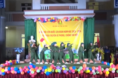 Tỉnh đoàn Lai Châu tổ chức ngày hội tiến bước lên đoàn tại trường PTDTBT THCS Tả Ngảo