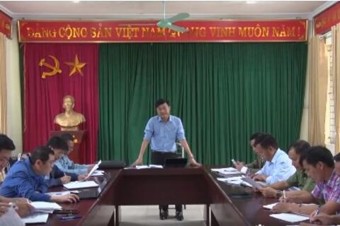 Đoàn công tác của huyện kiểm tra nắm tình hình công tác giải phóng mặt bằng tại xã Tủa Sín Chải