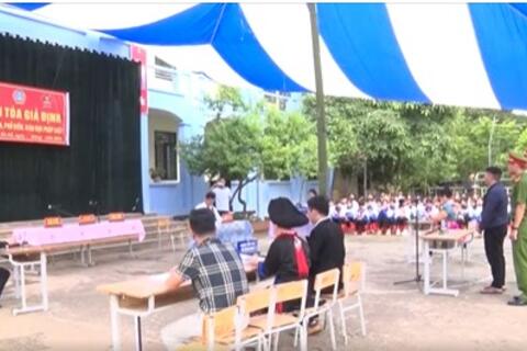 Phiên toà giải định tuyên truyền pháp luật tội "Giao cấu với người từ đủ 13 tuổi đến dưới 16 tuổi"