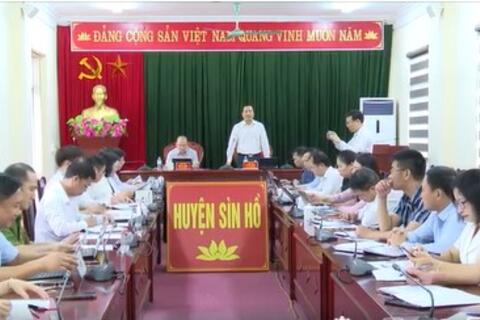 Đoàn công tác của Ban tuyên giáo Tỉnh ủy làm việc với Huyện ủy Sìn Hồ