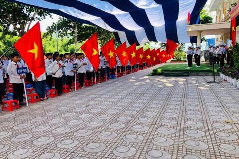 Ngành Giáo dục và Đào tạo huyện từng bừng khai giảng năm học mới 2024 - 2025