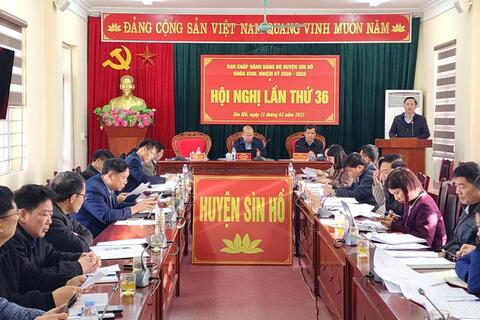 Hội nghị Ban Chấp hành Đảng bộ huyện lần thứ 36, khóa XVIII, nhiệm kỳ 2020 - 2025