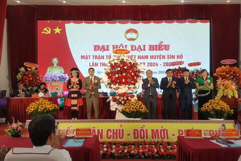 Đại hội Đại biểu Mặt trận Tổ quốc Việt Nam huyện Sìn Hồ lần thứ XVIII, nhiệm kỳ 2024 - 2029
