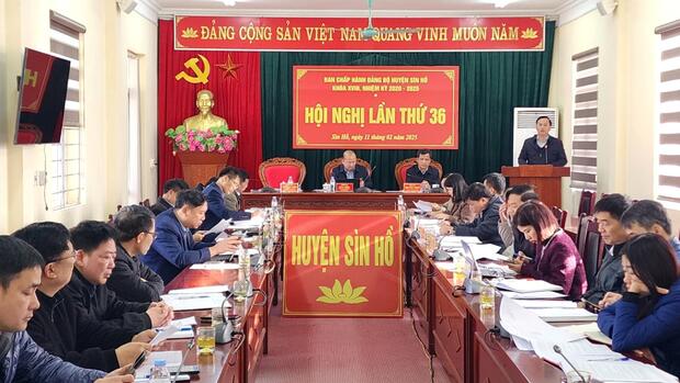 Hội nghị Ban Chấp hành Đảng bộ huyện lần thứ 36, khóa XVIII, nhiệm kỳ 2020 - 2025